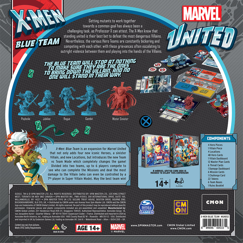 Marvel United - X-Men: Blue Team-Ashdown Gaming