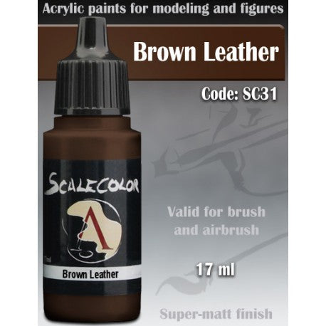 Scalecolor - Brown Leather-Art & Craft Paint-Ashdown Gaming