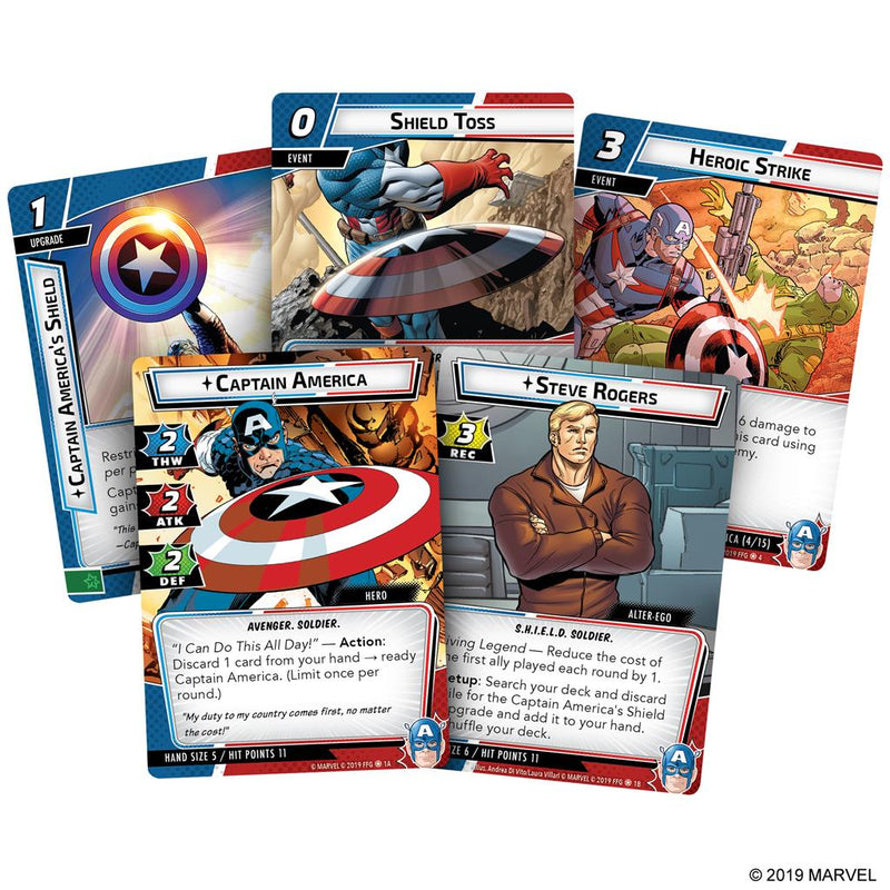 Marvel Champions - Captain America Hero Pack-Ashdown Gaming