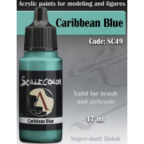 Scalecolor - Caribbean Blue-Art & Craft Paint-Ashdown Gaming