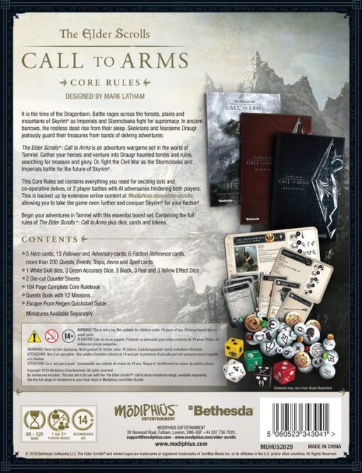 The Elder Scrolls: Call to arms: Core Rules Set-Boxed Set-Ashdown Gaming