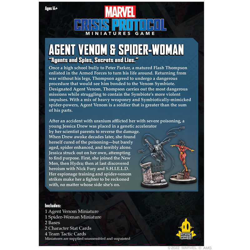 Marvel Crisis Protocol - Agent Venom and Spider-Woman-Ashdown Gaming