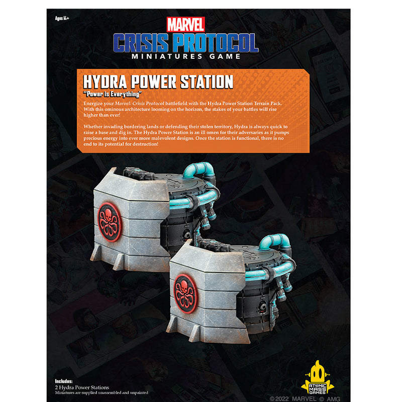 Marvel Crisis Protocol - Hydra Power Station Terrain Pack-Ashdown Gaming