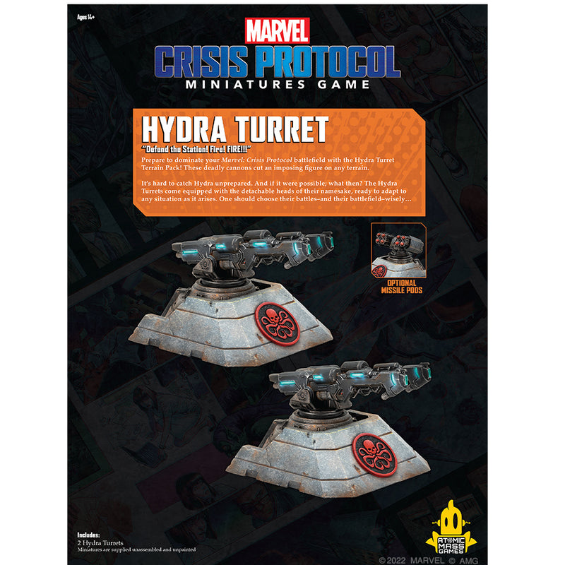Marvel Crisis Protocol - Hydra Turret Terrain Pack-Ashdown Gaming
