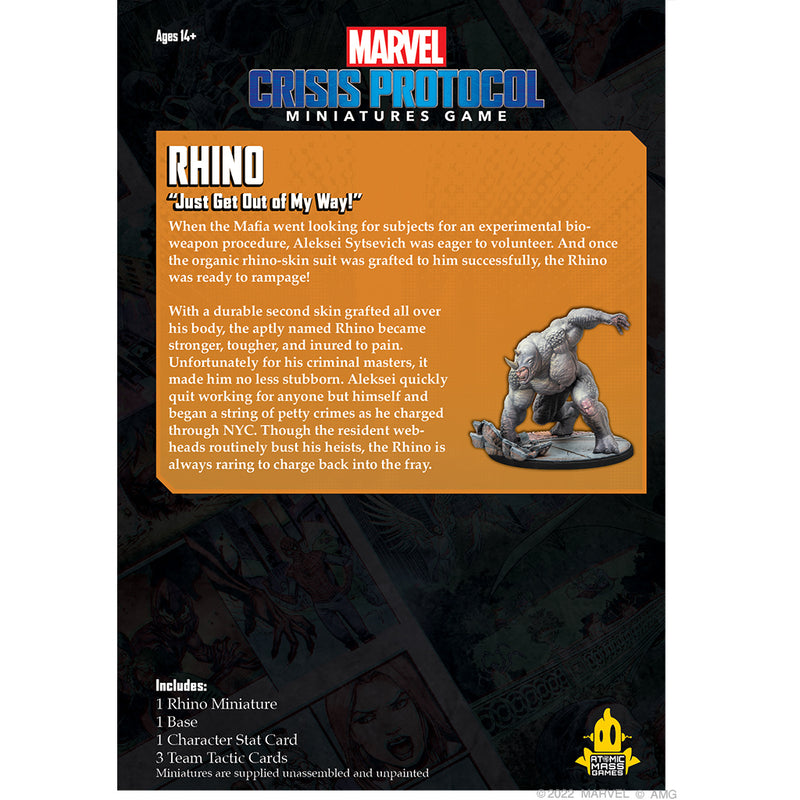 Marvel Crisis Protocol - Rhino-Ashdown Gaming
