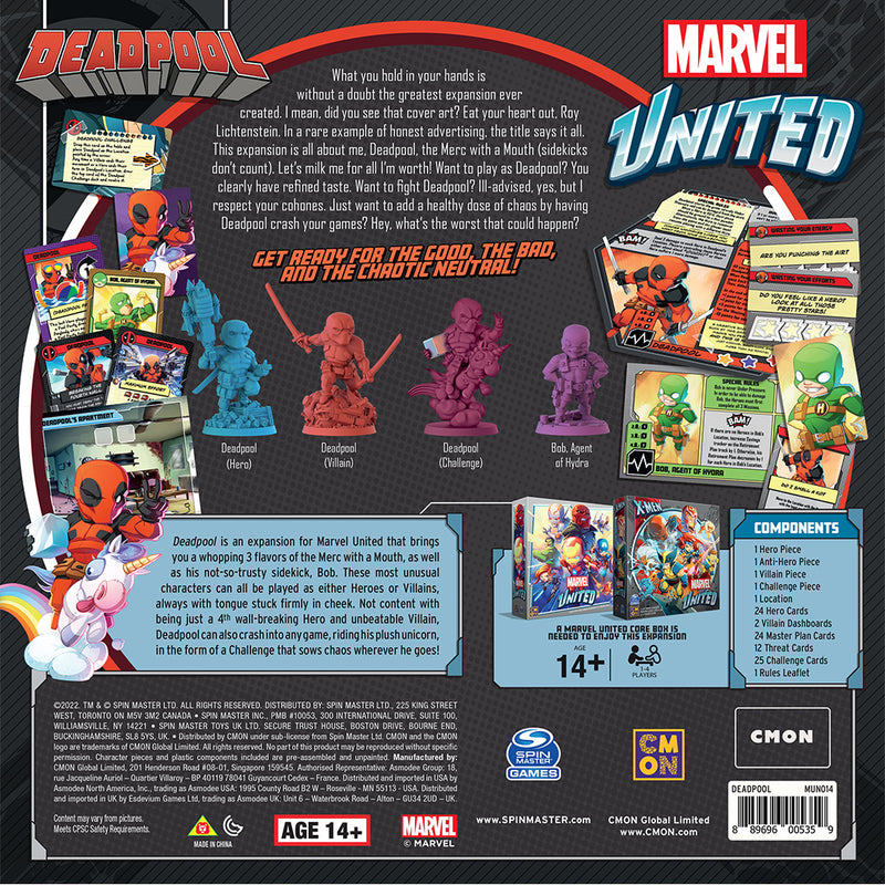 Marvel United - Deadpool Expansion-Ashdown Gaming