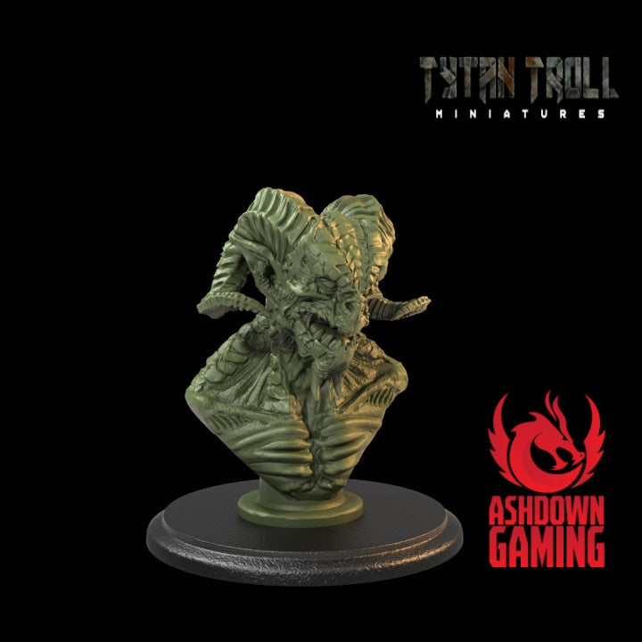 TytanTroll Miniatures: Demon Head Bust-Bust-Ashdown Gaming