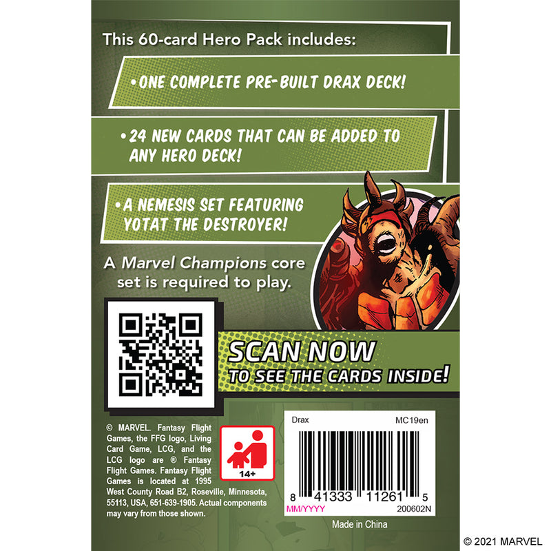 Marvel Champions - Drax Hero Pack-Ashdown Gaming