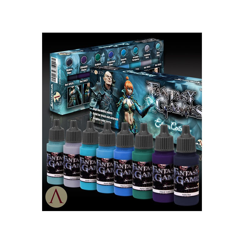 Scalecolor - Fantasy & Games: Elven Colours Paint Set-Art & Craft Paint-Ashdown Gaming