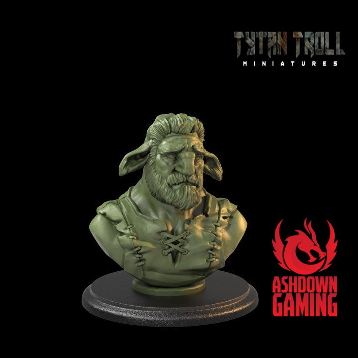TytanTroll Miniatures: Firbolg Bust-Bust-Ashdown Gaming