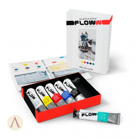 Scalecolor Floww - Primary Paint Set-Art & Craft Paint-Ashdown Gaming