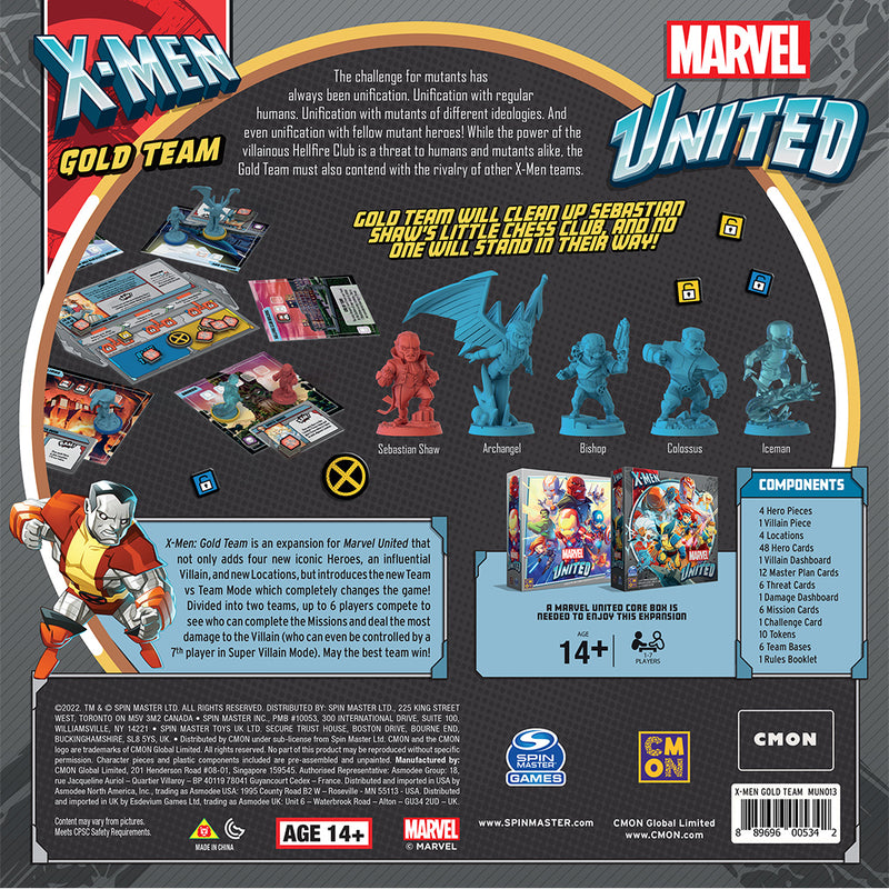 Marvel United - X-Men: Gold Team-Ashdown Gaming