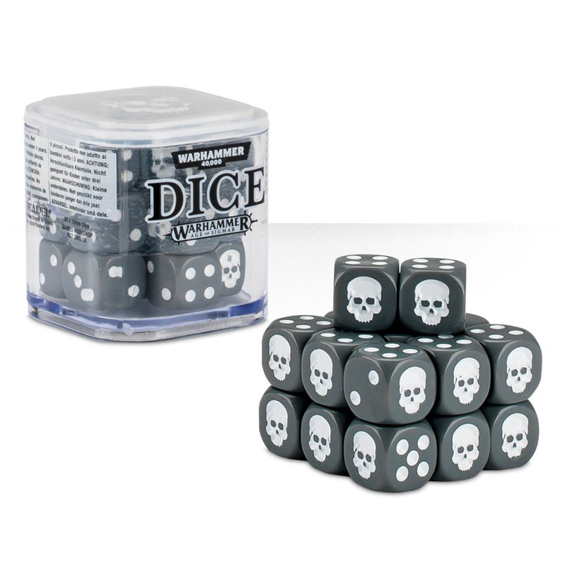 Dice Cube - Grey-Dice-Ashdown Gaming