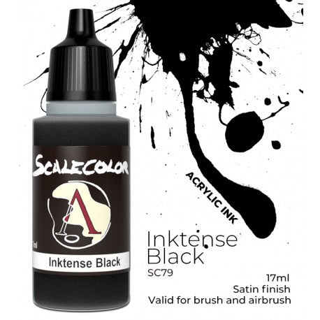 Scalecolor - Inktense Black-Art & Craft Paint-Ashdown Gaming