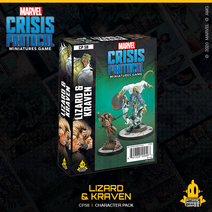 Marvel Crisis Protocol: Lizard and Kraven-Boxed Set-Ashdown Gaming