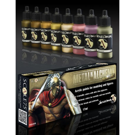 Scalecolor - Metal 'n' Alchemy Gold Paint Set-Art & Craft Paint-Ashdown Gaming