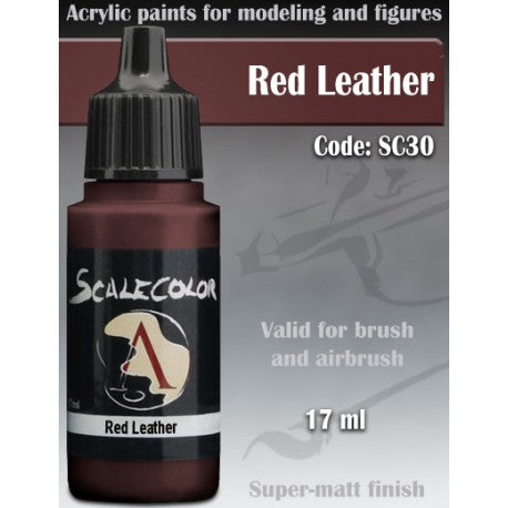 Scalecolor - Red Leather-Art & Craft Paint-Ashdown Gaming