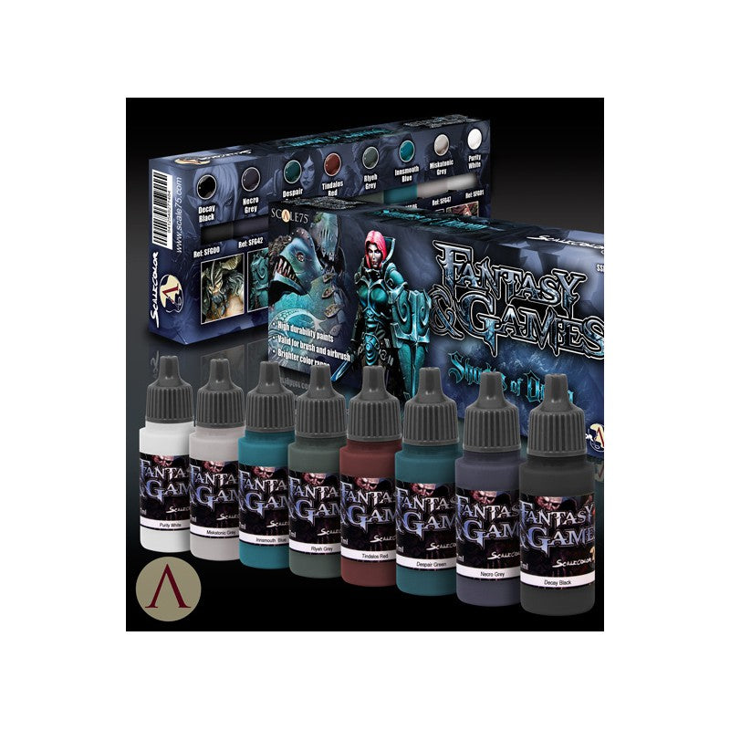 Scalecolor - Fantasy & Games: Shades of Doom Paint Set-Art & Craft Paint-Ashdown Gaming