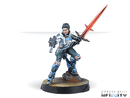 Infinity CodeOne: Shona Carano, Aristeia! Swordmaster (Submachine Gun)-Boxed Set-Ashdown Gaming