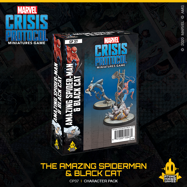 Marvel Crisis Protocol: Amazing Spider-Man and Black Cat-Box Set-Ashdown Gaming