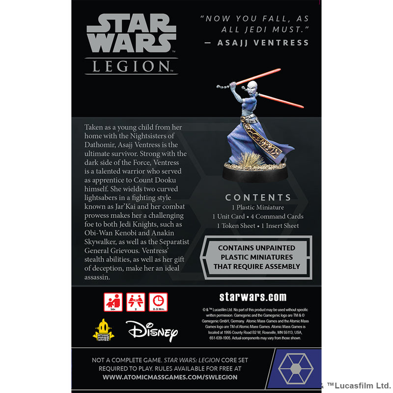 Star Wars Legion: Asajj Ventress Operative Expansion-Unit-Ashdown Gaming