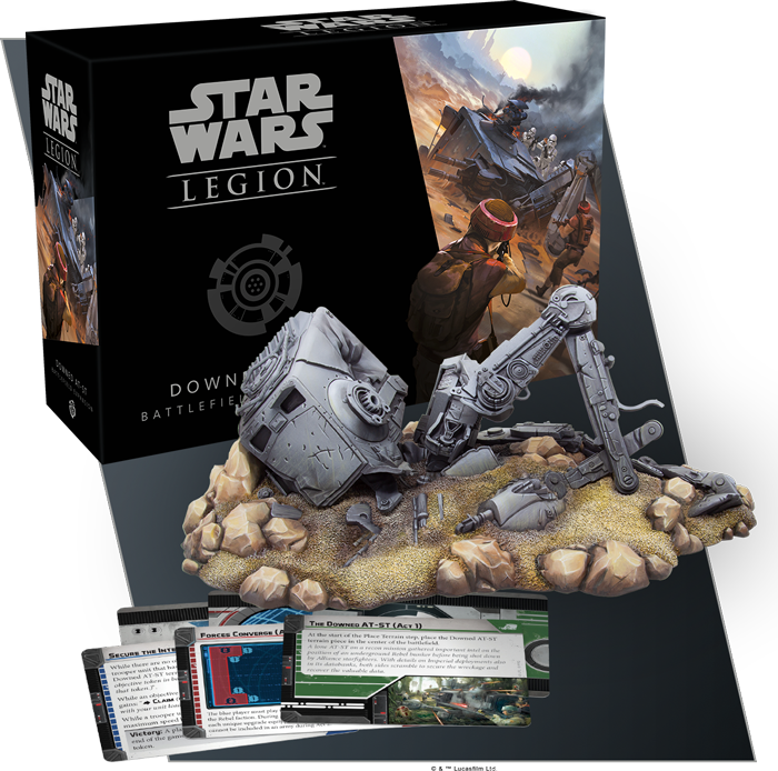 Star Wars Legion: Downed AT-ST battlefield Expansion-Terrain-Ashdown Gaming