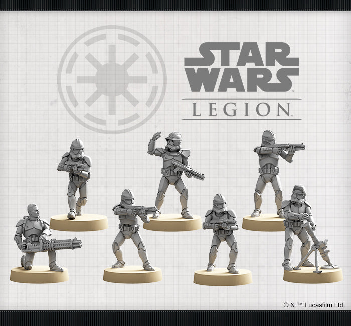 Star Wars Legion: Phase II Clone Troopers Unit Expansion-Unit-Ashdown Gaming