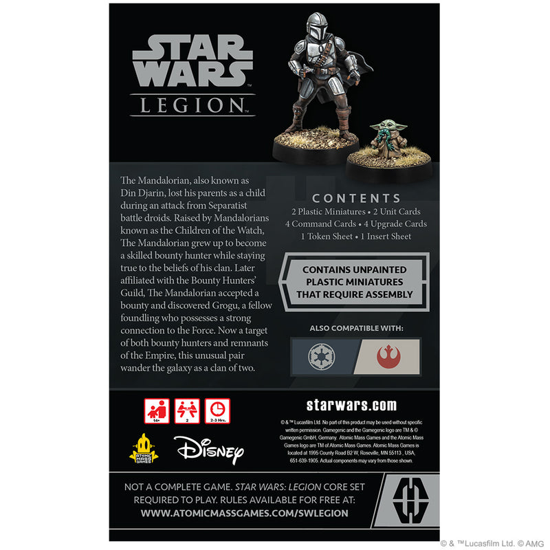 Star Wars Legion: Din Djarin and Grogu Operative Expansion-Boxed Set-Ashdown Gaming