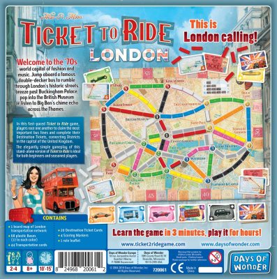 Ticket to Ride: London-Board Game-Ashdown Gaming