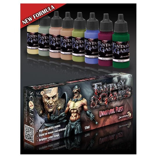 Scalecolor - Fantasy & Games: Unnatural Flesh Paint Set-Art & Craft Paint-Ashdown Gaming