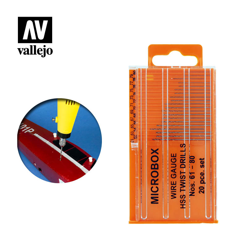 Vallejo Microbox Drill Set (20) 61-80mm-Tools-Ashdown Gaming