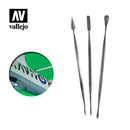 Vallejo Set of 3 Stainless Steel Carvers-Tool-Ashdown Gaming