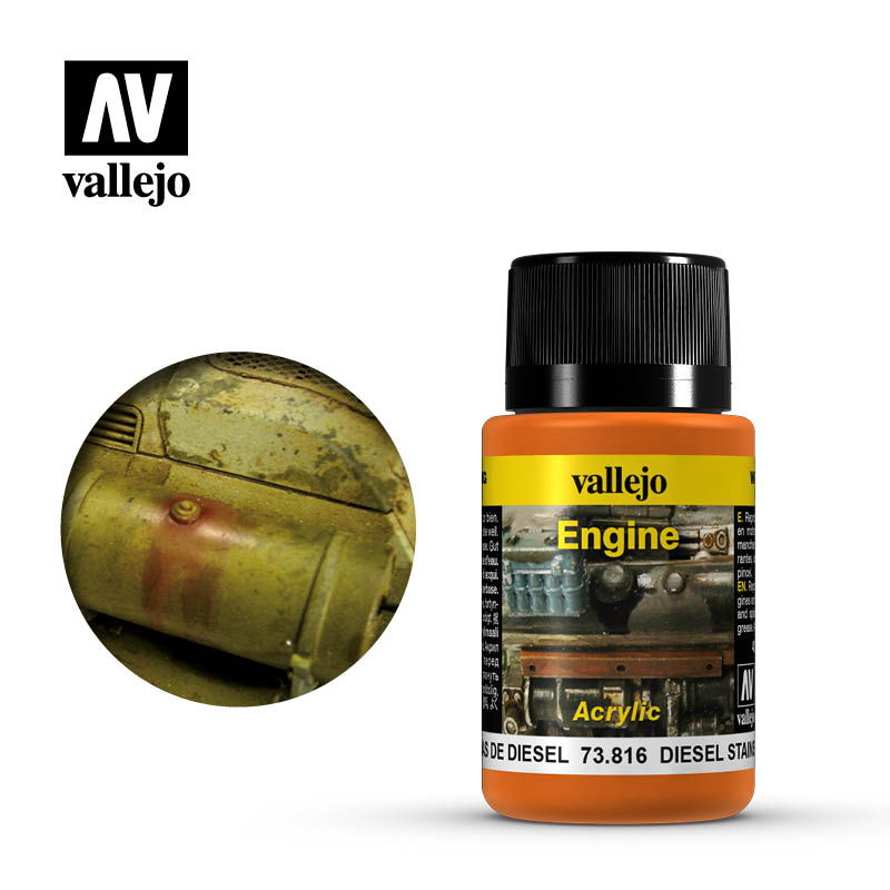 Vallejo Weathering Effects - Diesel Stains 40ml-Paint-Ashdown Gaming