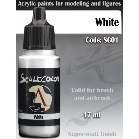 Scalecolor - White-Art & Craft Paint-Ashdown Gaming