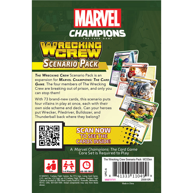 Marvel Champions - The Wrecking Crew Scenario Pack-Ashdown Gaming